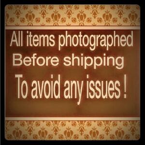 NOT FOR SALE! I PHOTO ALL ITEMS GOING OUT TO MY BUYERS, PRIOR TO SHIPPING!